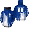 Maxcorners Adult&Kid blue custom dirt bike jersey Motocross jersey upf30+ mens women Motocross Shirt| MT2709