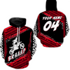 Maxcorners Custom Dirt Bike Jersey Red Motocross Jersey Upf30+ Mens Racing Shirt| MT2809