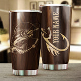 Maxcorners Walleye Fishing Tumbler Cup Customize Name