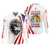 Maxcorners Jesus Is My Savior Fishing Is My Therapy Shirt, Personalized Christian Fishing Long Sleeve For Men