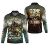 Maxcorners Bassquatch Fishing Shirt, Gone Squatchin' And Catchin' Fishing Shirt, Fishing UPF Shirts