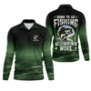 Maxcorners Custom Born To Go Fishing Long Sleeve Shirt, Funny Fisherman Gift for Men, Fishing UPF Shirts