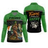 Maxcorners Fishing Makes Me Happy Shirt, Personalized Bigfoot St. Patrick's Day Fishing Long Sleeve For Men