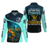 Maxcorners Some Go To Church And Think About Fishing Christian Fishing SPF Shirt For Men, Fisherman Gift, Men's Fishing Shirt