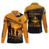 Maxcorners I Asked God For A Fishing Partner He Sent Me My Sons Personalized Fishing UPF Shirt, Christian Fishing Shirt, Gift For Dad