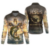 Maxcorners Even Jesus Had a Fish Story - Personalized Christian Fishing UPF Shirt