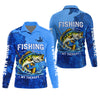 Maxcorners Fishing Is My Therapy – Personalized Bass Fishing UPF Shirt, Fishing Shirt for Men