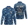 Maxcorners I Just Hold My Rod Wiggle My Worm And Bam! She's On It Funny Fishing Shirt, SPF Shirt For Men, Gift For Fisherman