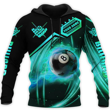 Maxcorners Personalized Rock Strike Billiard 3D All Over Printed Clothes