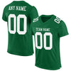 Maxcorners Custom Kelly Green White Mesh Authentic Football Jersey LM2605
