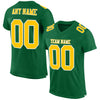 Maxcorners Custom Kelly Green Gold-White Mesh Authentic Football Jersey LM2605