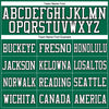 Maxcorners Custom Kelly Green White-Black Mesh Authentic Football Jersey LM2605