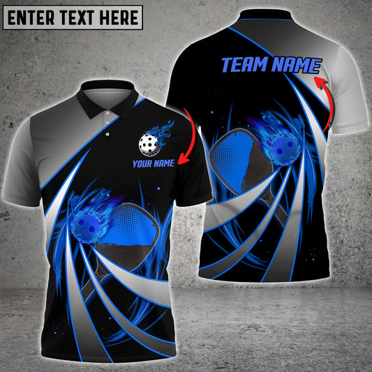 Maxcorners Pickleball Mutilcolor Options Personalized Name & Team Name 3D Shirt (4 colors)