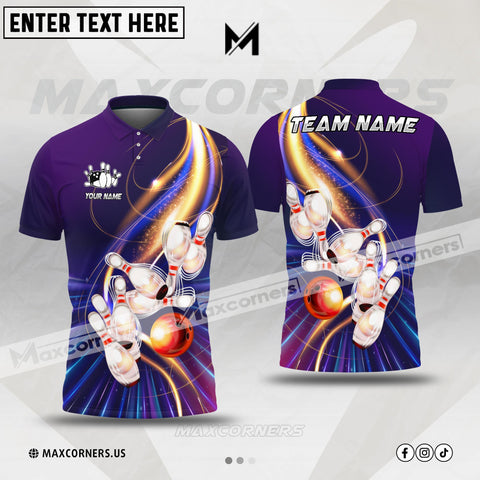 Maxcorners Bowling Customized Name & Team Name 3D Shirt