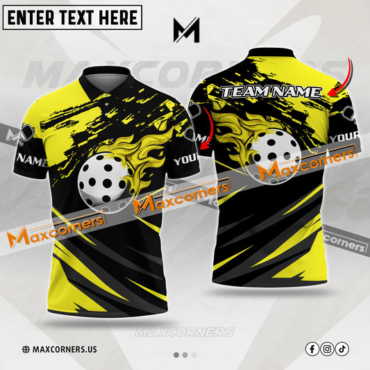 Maxcorners Pickleball Mutilcolor Options Personalized Name & Team Name 3D Shirt (4 colors)
