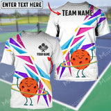 MaxCorners Cute Personalized Name Pickleball 3D Shirt