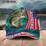 Maxcorners Personalized Pike Fishing Pattern Classic 3D Cap