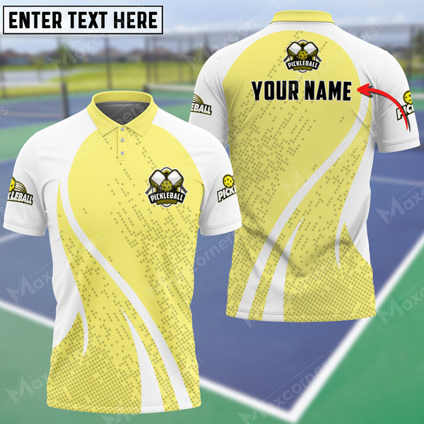 MaxCorners Personalized Name Pickleball 3D Polo Shirt