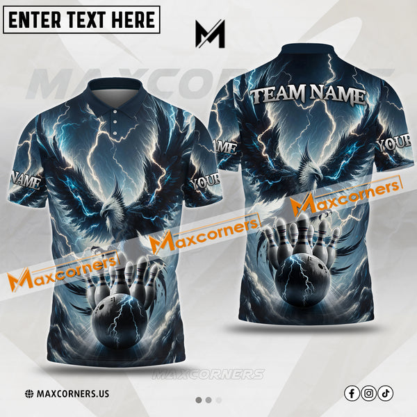 Maxcorners Bowling Thunderbird Sport Jersey Customized Name & Team Name 3D Shirt