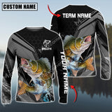 Maxcorners Walleye Fishing Sport Jersey Personalized Name Long Sleeve Shirt