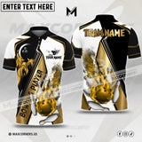 Maxcorners Bowling Player Sport Jersey Customized Name & Team Name 3D Shirt