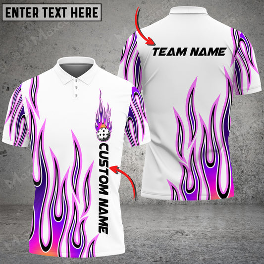 MaxCorners Personalized Name Pickleball 3D Polo Shirt