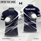 MaxCorners Golf Fire Customized Name & Team Name 3D Polo Shirt