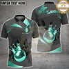 Maxcorners Bowling Golden Crown King Ball Multicolor Customized Name, Team Name 3D Shirts