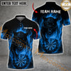 Maxcorners Darts Flaming Panther Personalized Name, Team Name Shirt