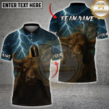Maxcorners Darts Storm Bull Multicolor Customized Name, Team Name 3D Shirts