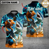 Maxcorners Lion vs Shark Bowling Jersey Multicolor Customized Name, Team Name 3D Shirts
