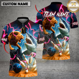 Maxcorners Lion vs Shark Bowling Jersey Multicolor Customized Name, Team Name 3D Shirts
