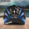 Maxcorners Moose Hunting Hexagon Pattern Multicolor Personalized Name 3D Cap