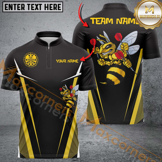 Maxcorners Hornet  Bee Darts Personalized Name, Team Name Unisex 3D Shirt