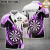 Maxcorners Darts Dartboard Swirl Flame Black White Multicolor Customized Name, Team Name 3D Shirt