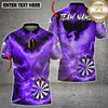 Maxcorners Darts Flaming Phoenix Dartboard Multicolor Customized Name, Team Name 3D Shirt
