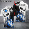 Maxcorners Punished Skull Flame Bowling Jersey Multicolor Options Personalized Name, Team Name 3D Shirt