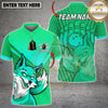 Maxcorners Fire Fox Bowling Multicolor Customized Name, Team Name 3D Shirt