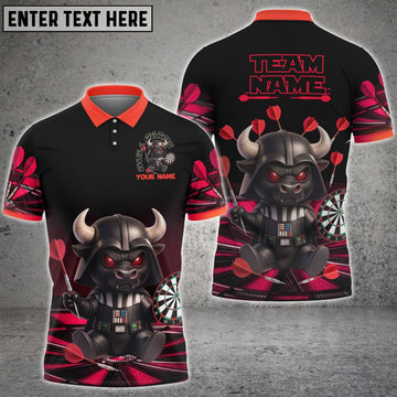Maxcorners Darts Bull Darth Bullseye Multicolor Customized Name, Team Name 3D Shirts