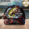 Maxcorners Fishing American Flag Personalized 3D Cap (11 Breeds)