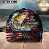 Maxcorners Fishing American Flag Personalized 3D Cap (11 Breeds)