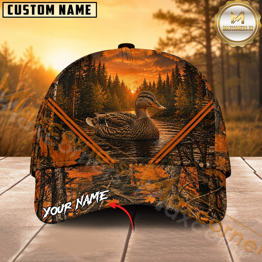 Maxcorners Hunting Orange Forest Personalized 3D Cap