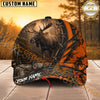 Maxcorners Hunting Lace-Up Orange Forest Personalized 3D Cap