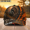 Maxcorners Hunting Lace-Up Orange Forest Personalized 3D Cap