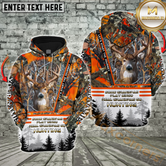 Maxcorners Orange Deer Hunting Some Grandpas Play Bingo, Real Grandpas Go Hunting Custom Name 3D Hoodie All Over Printed Clothes
