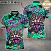 Maxcorners Darts Funny Graffiti Oop! I Darted Multicolor Customized Name, Team Name 3D Polo Shirt