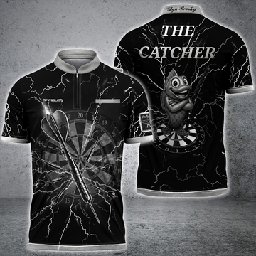 Maxcorners  Gamble Zipper Polo Shirts The Catcher Team  Custom  For  Glyn Beasley