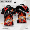 Maxcorners Golf Fire Light Personalized Name, Team Name Unisex Shirt (Multicolor Options)