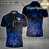 Maxcorners Bowling Electric Dragon Multicolor Customized Name, Team Name 3D Shirts