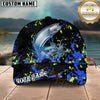 Maxcorners Fishing Water Splash Graphic Personalized 3D Cap (6 Breeds)